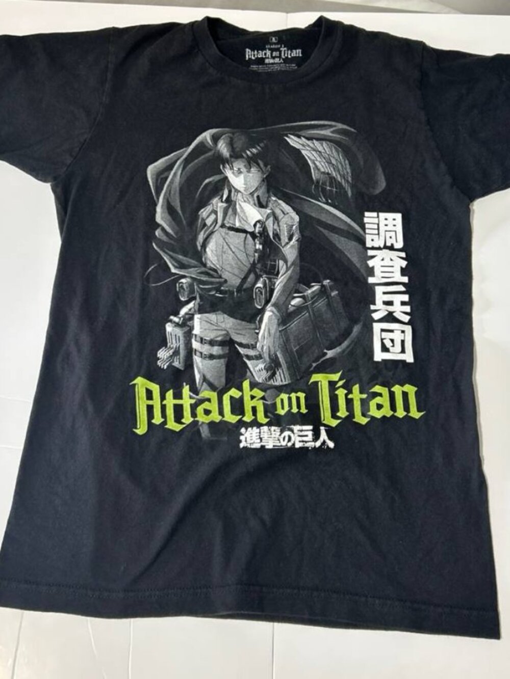 Attack on Titan Captain Levi Graphic T-Shirt Large